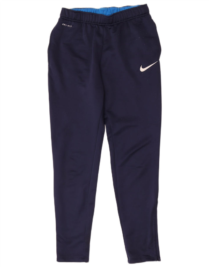 Pantaloni da tuta Nike Dri Fit da uomo, poliestere medio blu navy