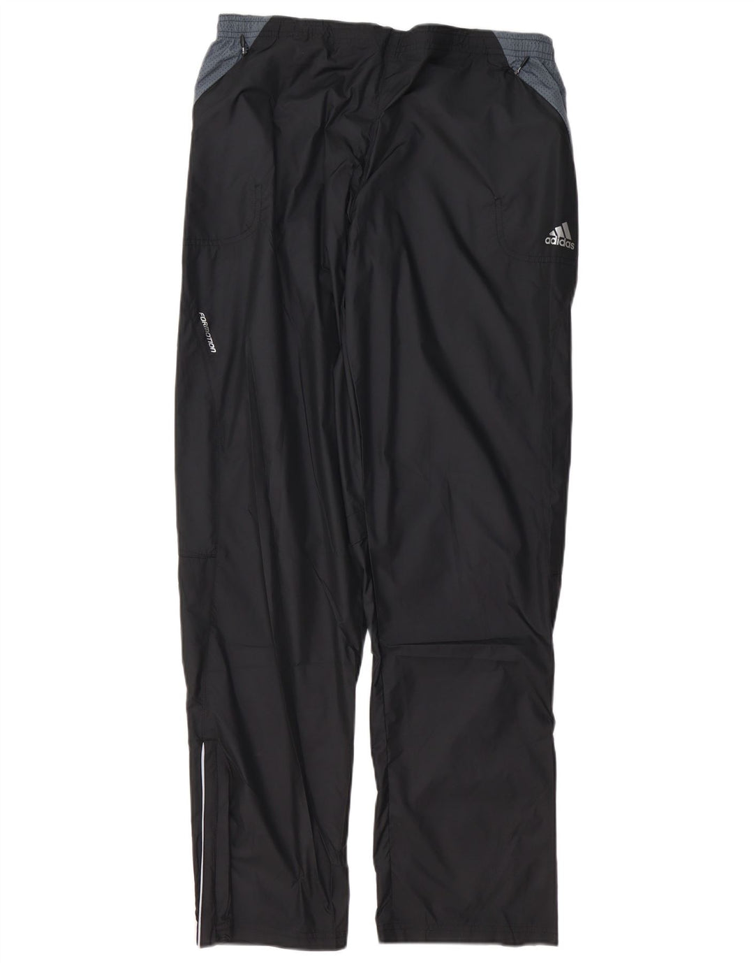 Pantaloni da tuta da uomo ADIDAS grandi in poliestere color block nero