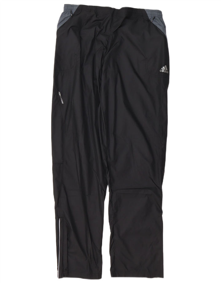 Pantaloni da tuta da uomo ADIDAS grandi in poliestere color block nero