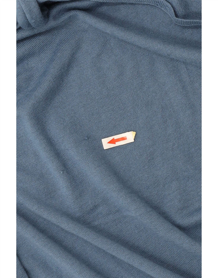 Zara Abito maglione da donna a maniche lunghe con allacciatura sul davanti UK 10 Piccolo poliestere blu