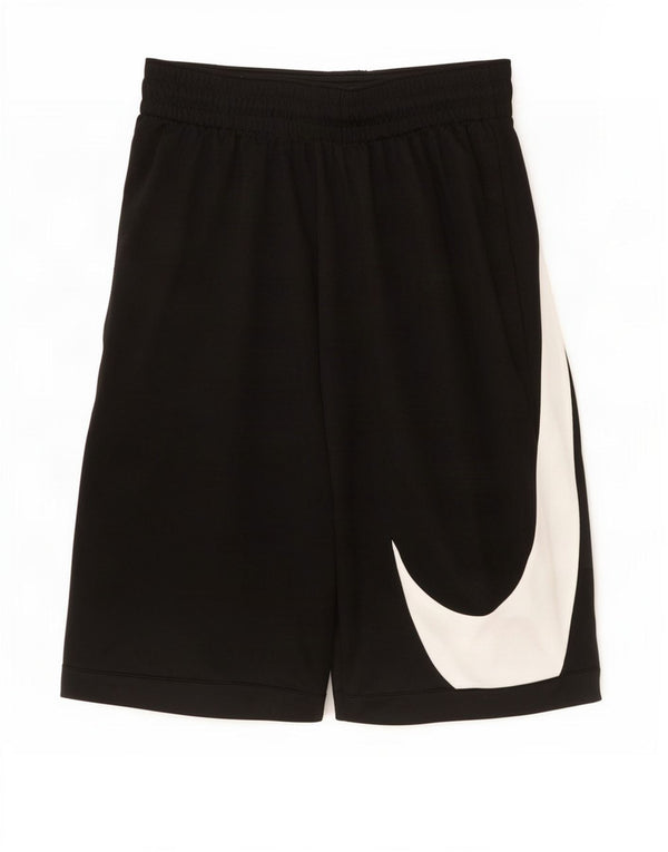 Pantaloncini sportivi Nike Dri Fit Graphic da uomo piccoli in poliestere nero