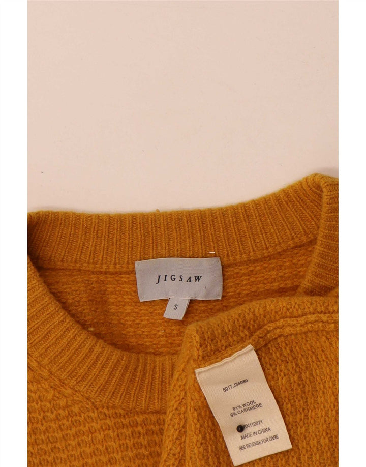 Maglione girocollo da uomo Jigsaw piccolo in lana arancione
