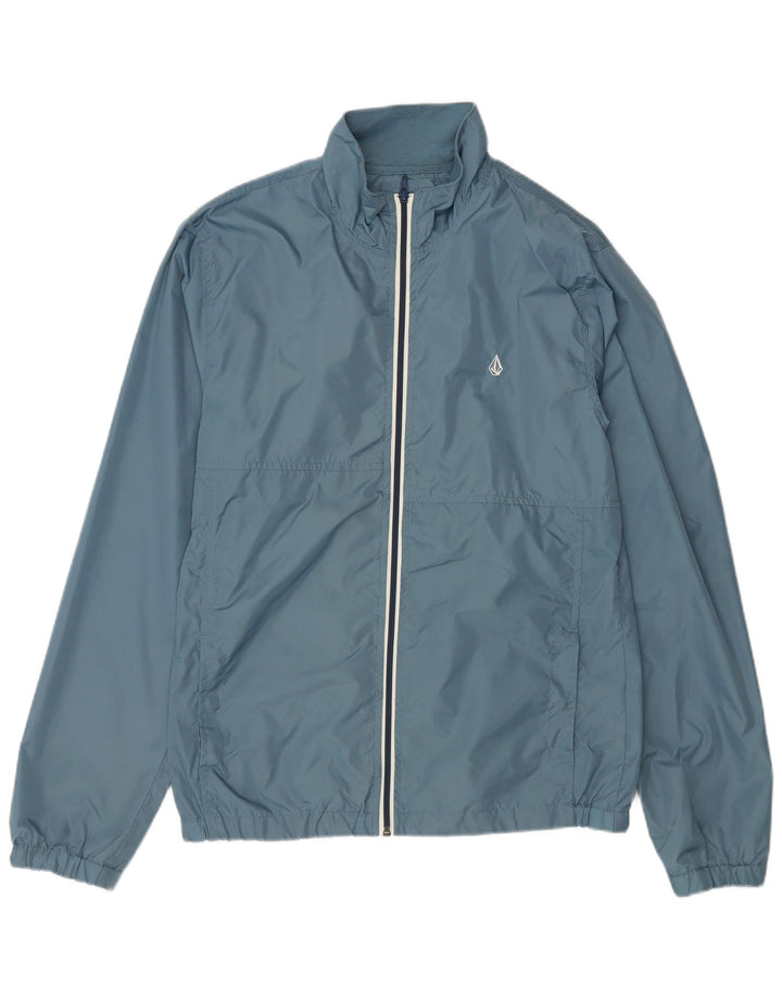 Giacca antipioggia da uomo Volcom UK 38 nylon blu medio