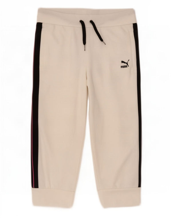 Pantaloni da tuta da donna Puma Capri Joggers UK 10 Small White Colourblock