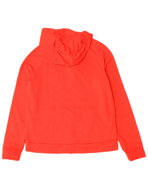 Felpa con cappuccio e zip grafica Nike Dri Fit da donna UK 18 XL poliestere rosso