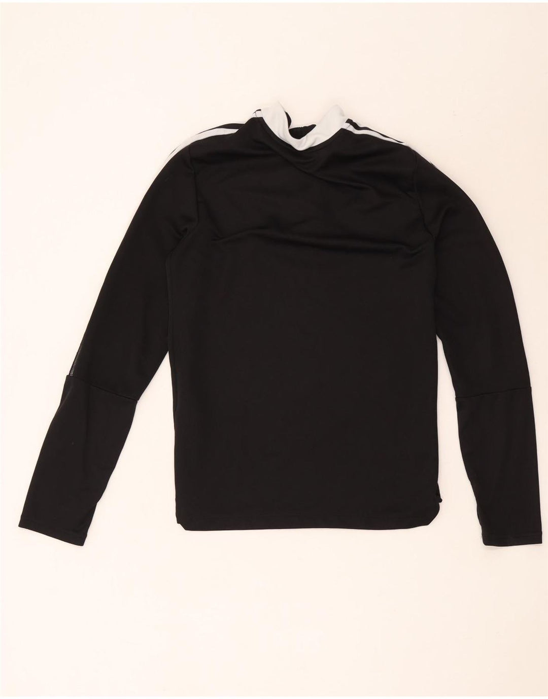 Top della tuta da ginnastica Adidas Aeroready Zip Neck Pullover da ragazzo 13-14 anni Nera