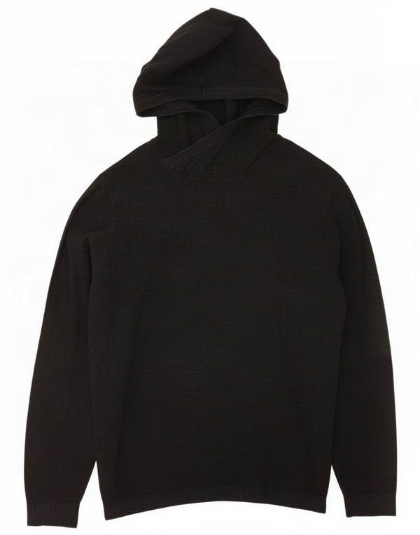 Maglione con cappuccio da uomo Jack & Jones 2XL cotone nero