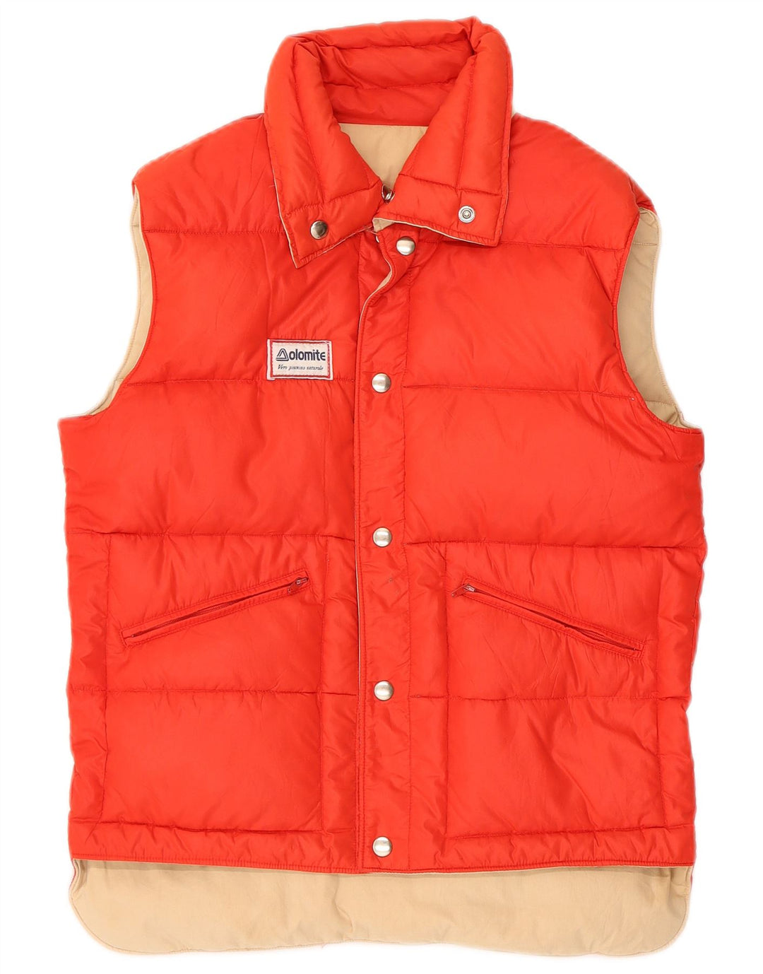 Gilet imbottito reversibile da uomo Dolomite UK 36 Small Beige