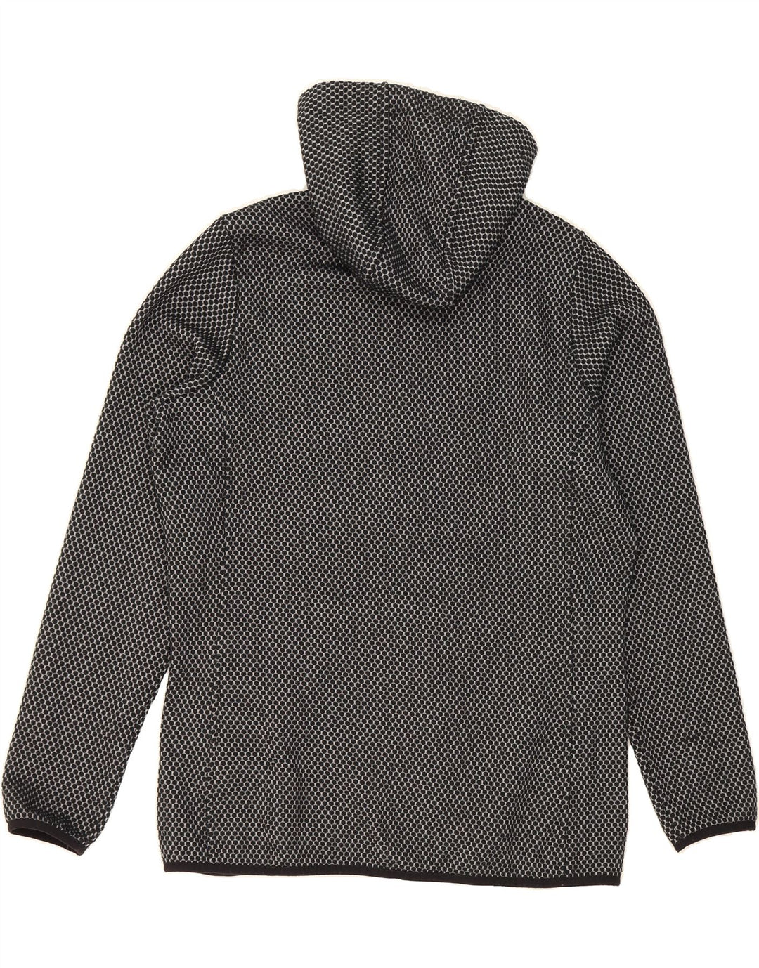 CMP Womens Zip Hoodie Sweater UK 18 XL Black Spotted Polyester Vintage CMP and Second-Hand CMP from Messina Hembry 