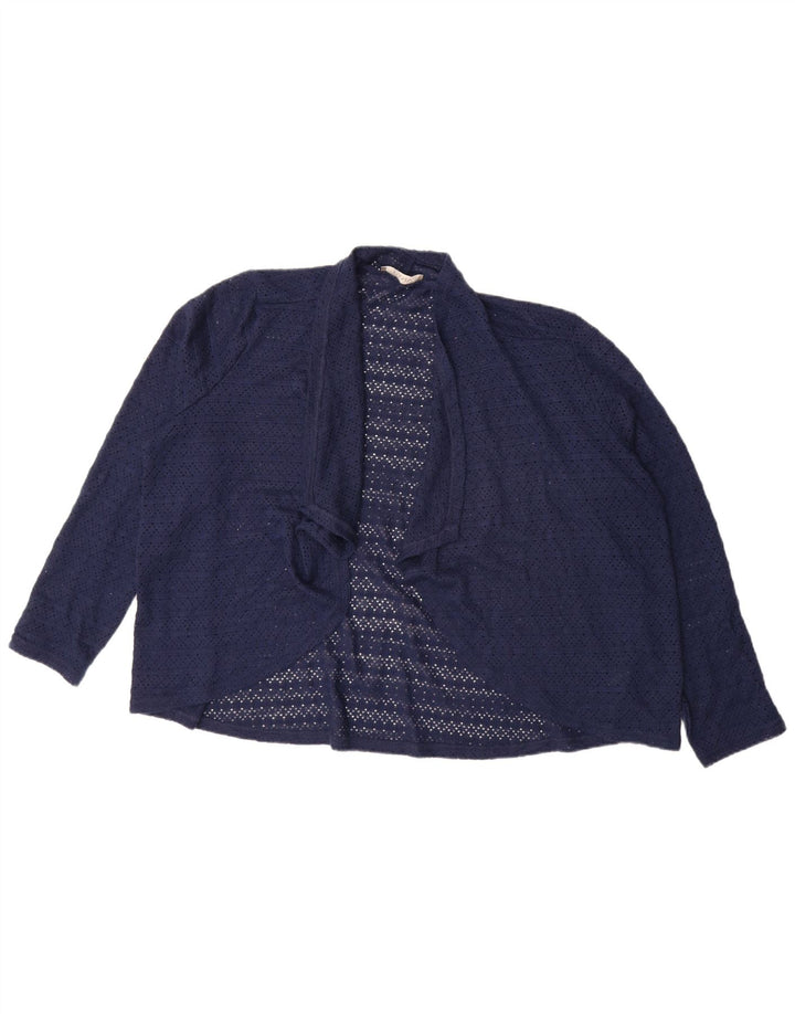 Top cardigan oversize da donna Oasis UK 18 XL poliestere blu navy