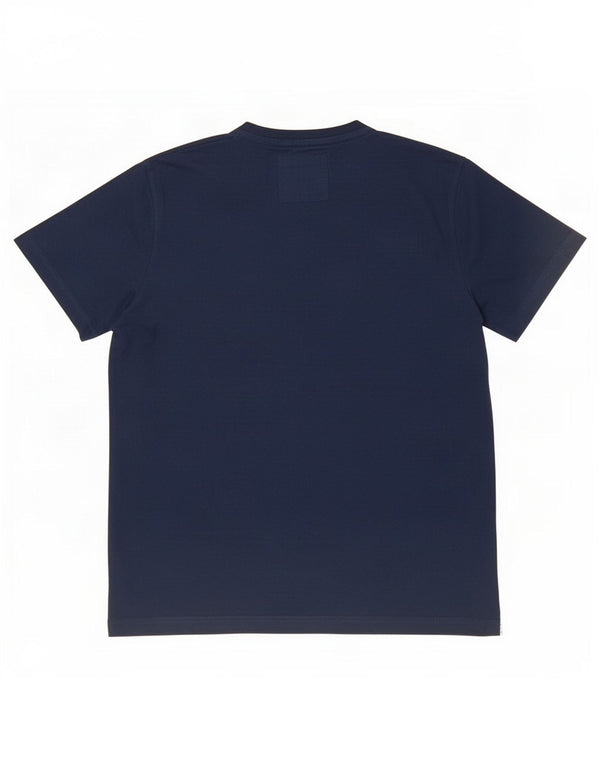 Crew Clothing T-shirt da uomo Top Large in cotone blu navy