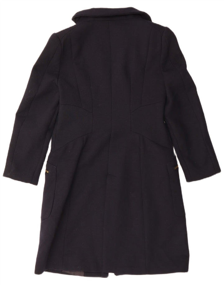 Cappotto da donna Zara UK 14 grande poliestere blu navy