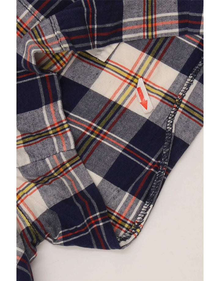 Pantaloncini chino da donna J. Crew US 4 Small W30 cotone a quadri blu navy