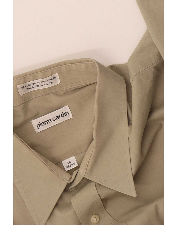Camicia da uomo Pierre Cardin taglia 18 2XL cotone beige