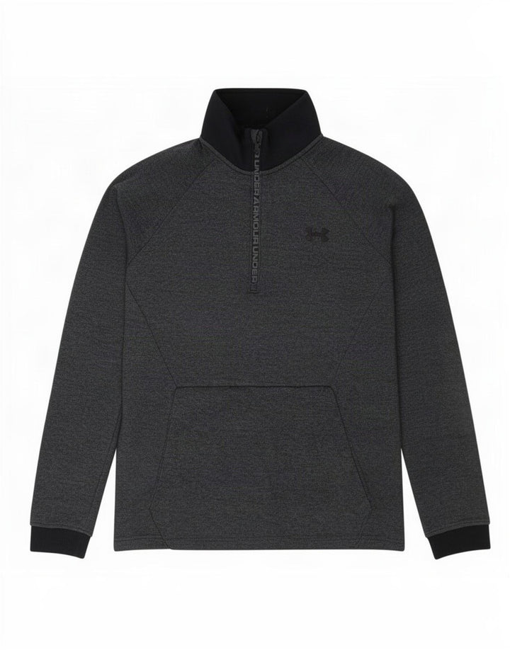 Maglietta da uomo Under Armour con grafica pullover Top medio blu navy screziato
