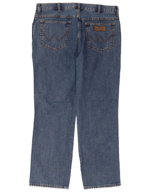 Jeans dritti da uomo Texas WRANGLER W40 L30 cotone blu