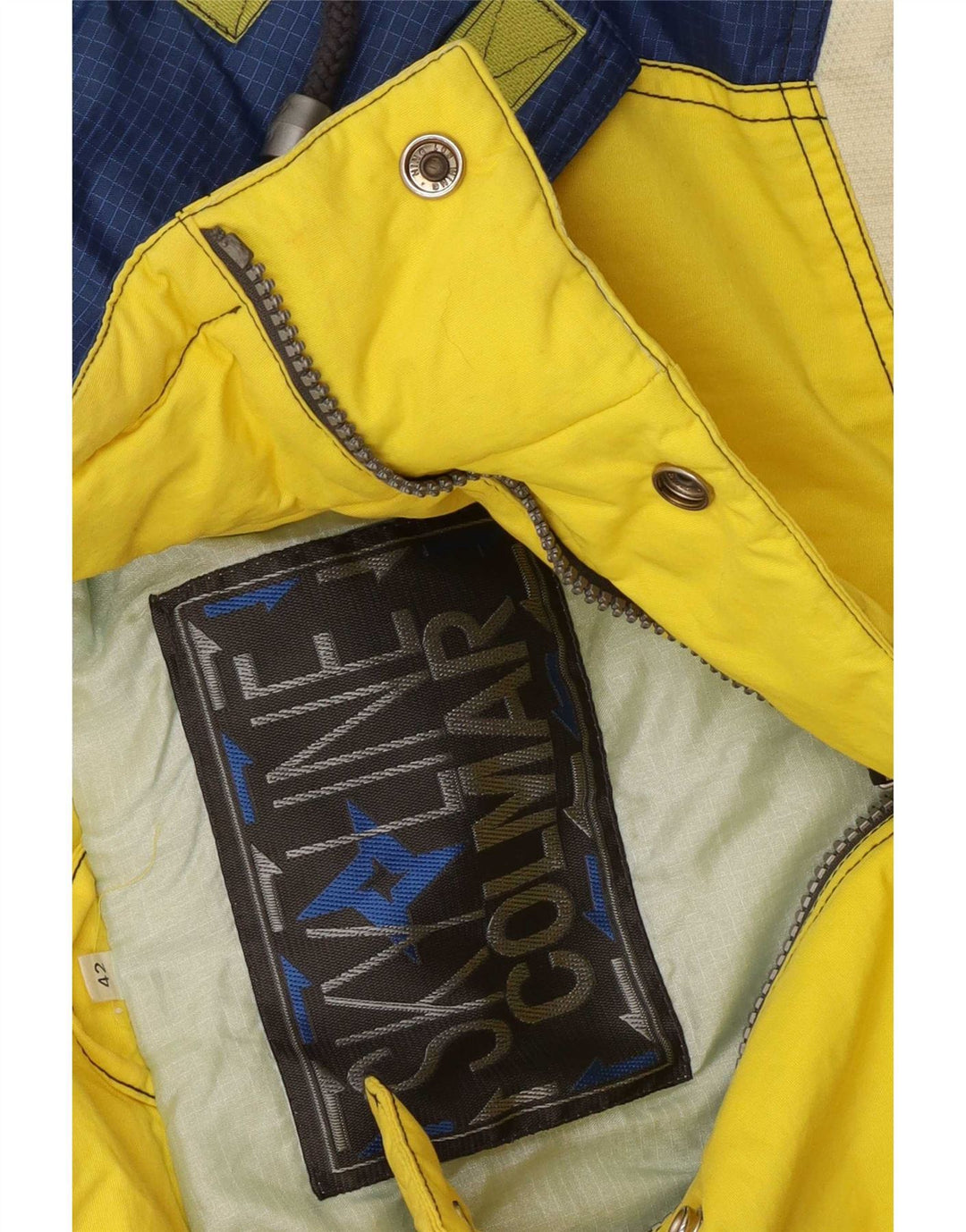 Giacca da sci con cappuccio da uomo Colmar US 42 Large Yellow Colourblock