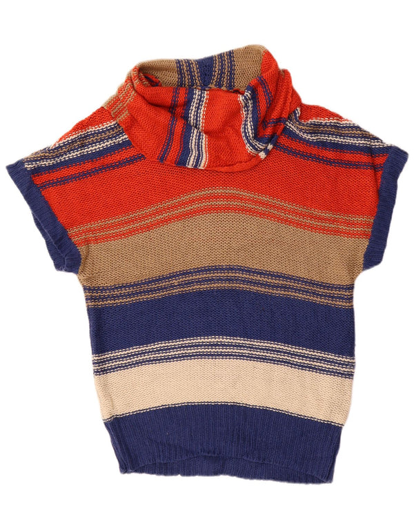 Maglione maglione oversize da donna con collo a scialle Oasis UK 10 piccolo multicolore