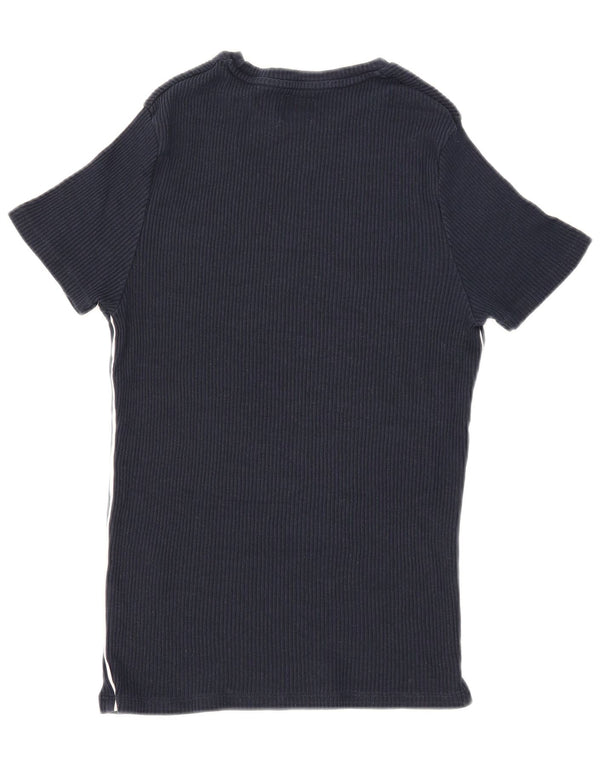T-shirt Zara da uomo Top medio blu navy