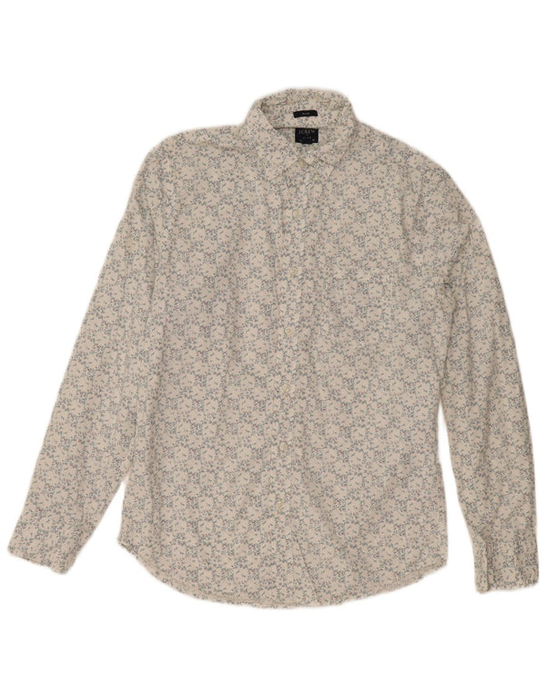 Camicia slim da uomo J. Crew in cotone floreale bianco medio