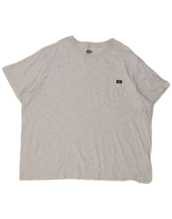 T-shirt da uomo Dickies Top 4XL cotone chiazzato grigio