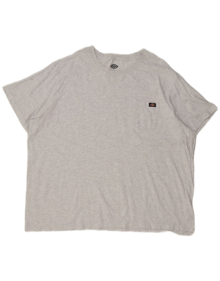 T-shirt da uomo Dickies Top 4XL cotone chiazzato grigio