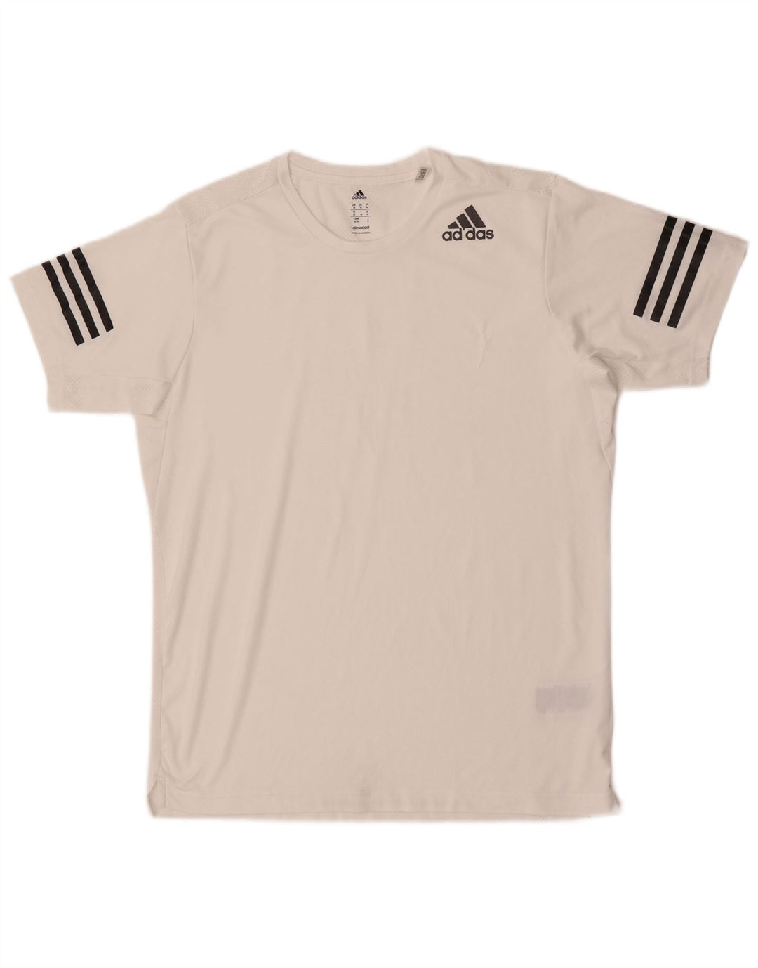 T-shirt da uomo Adidas Top in poliestere bianco medio