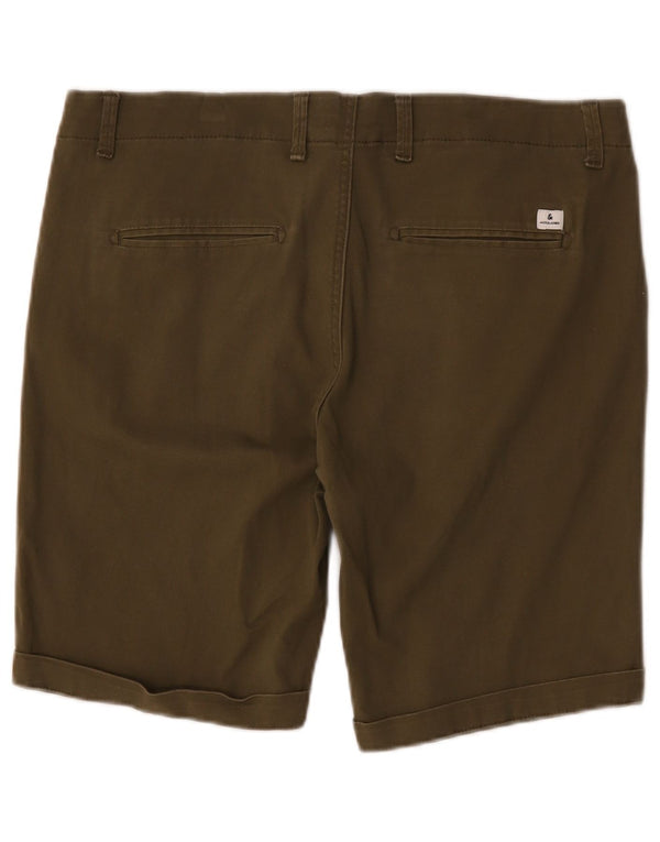 Pantaloncini chino da uomo Jack & Jones grandi W36 cotone kaki