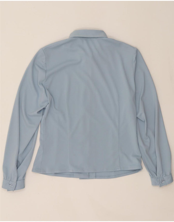 VINTAGE Womens Shirt Blouse UK 10 Small Blue Vintage Vintage and Second-Hand Vintage from Messina Hembry 