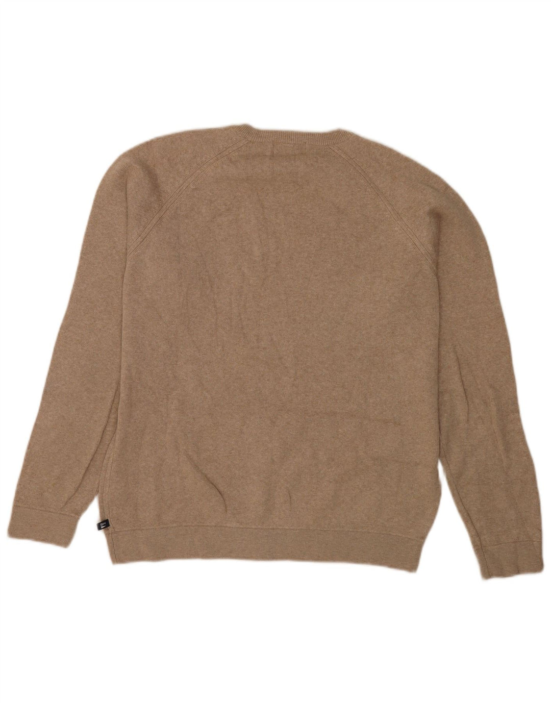 Maglione maglione girocollo da uomo Marks & Spencer blu Harbour beige medio