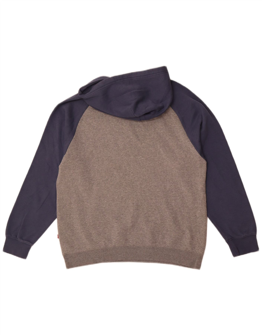 Levi's Felpa con cappuccio grafica da uomo con vestibilità comoda, colore grigio medio