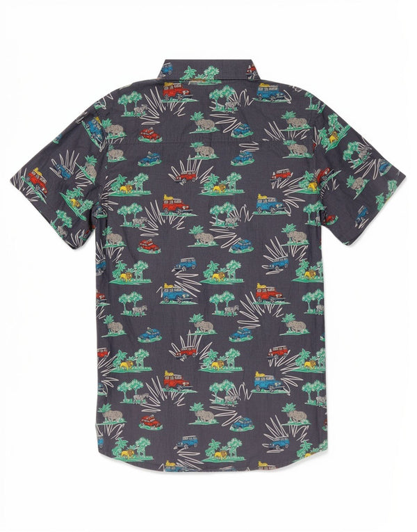 Camicia da bambino con motivo astratto Mountain Warehouse 12-13 anni Blu navy