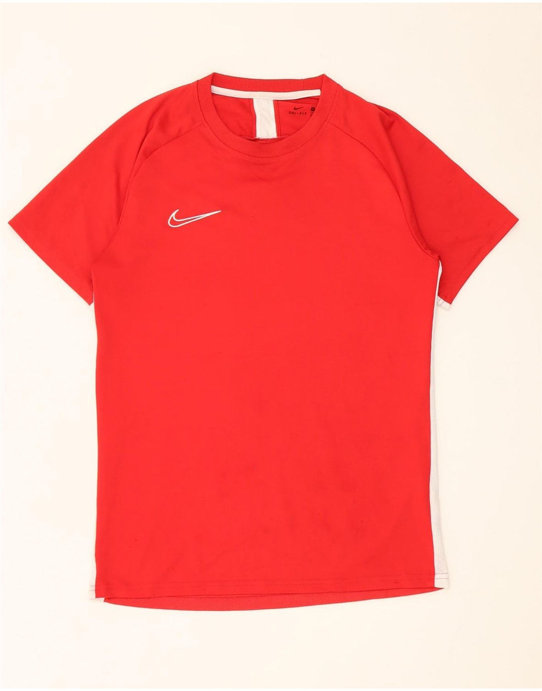 T-shirt Nike Dri Fit da uomo, top in poliestere rosso medio