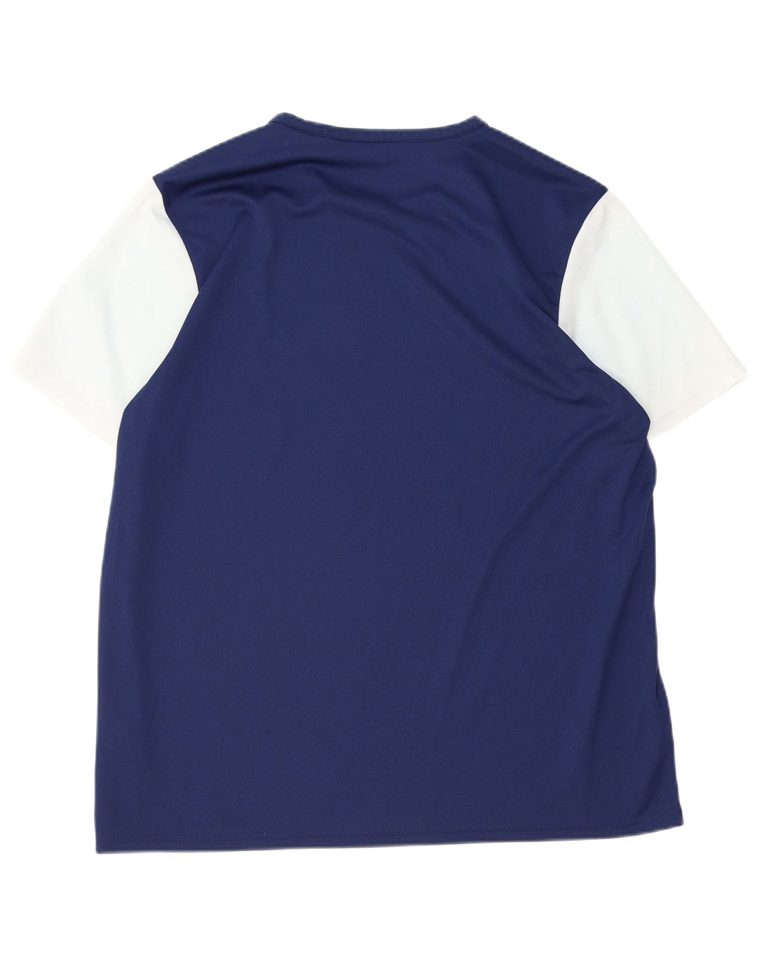 ADIDAS Mens T-Shirt Top XL Navy Blue Colourblock Polyester