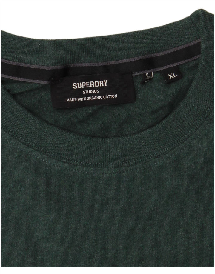 T-shirt da uomo Superdry Top XL in cotone verde