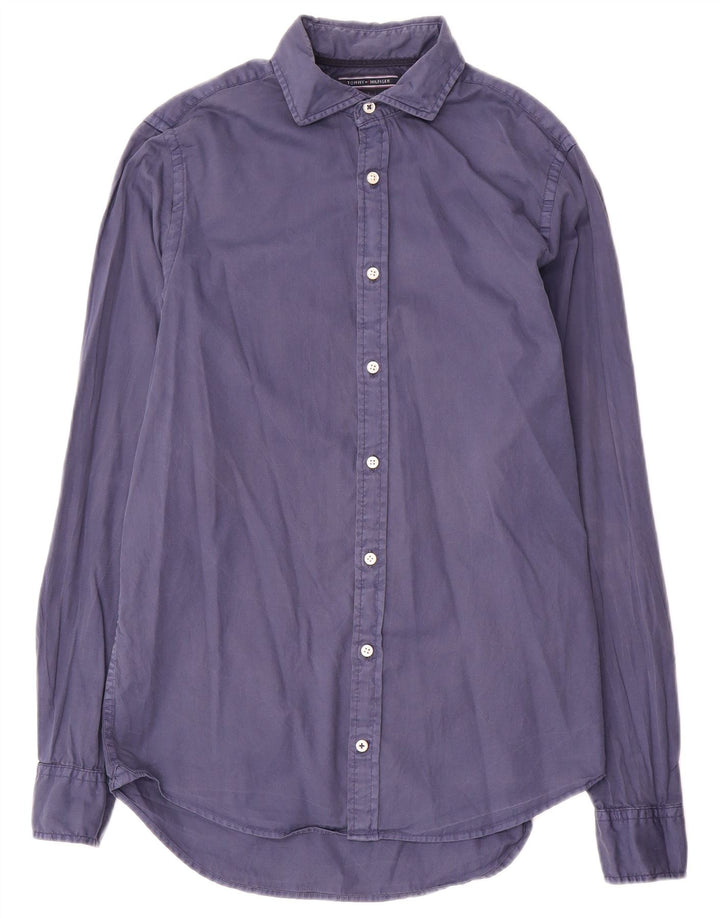 Camicia slim fit da uomo Tommy Hilfiger piccola blu