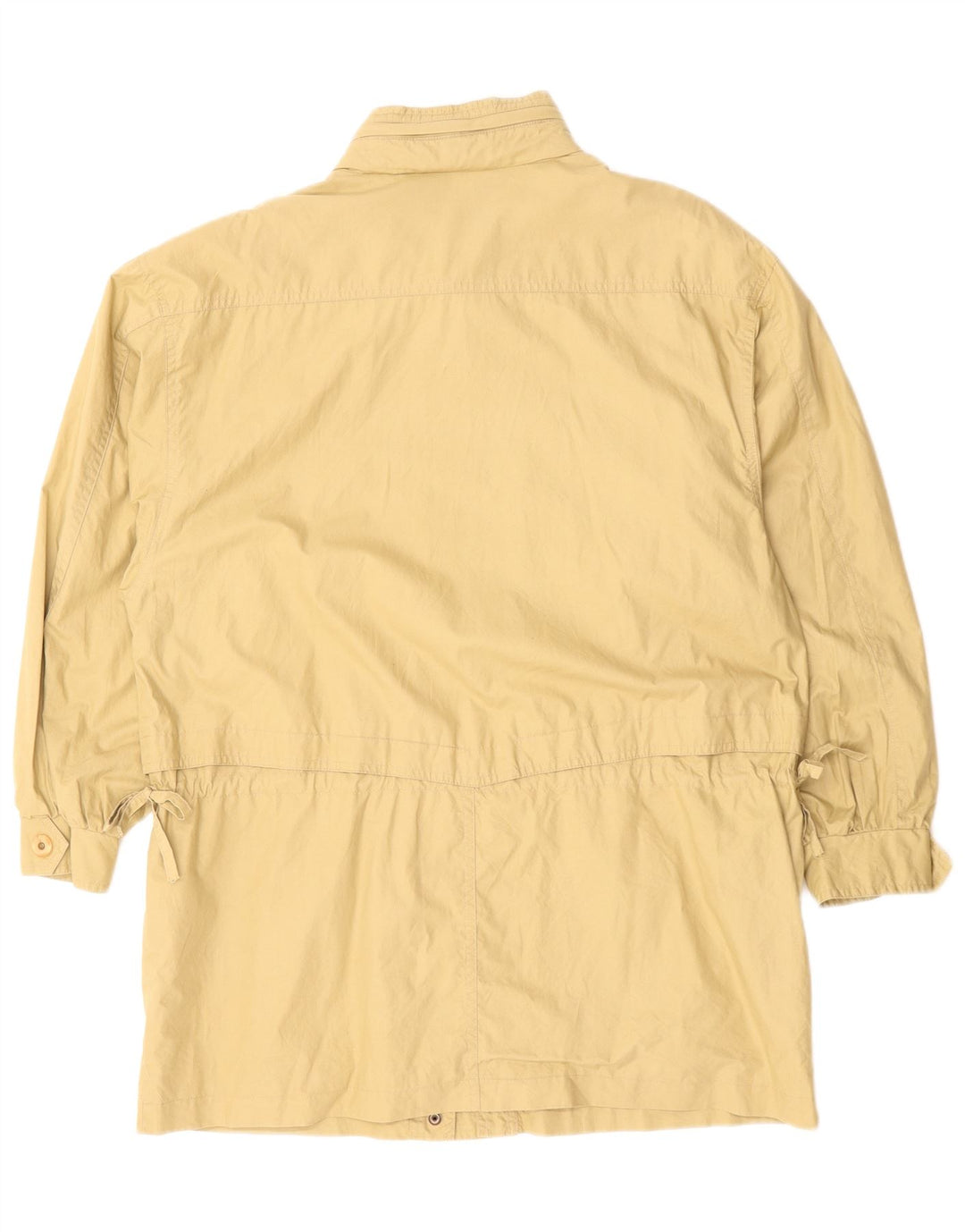 Peter Hahn Giacca da donna oversize con cappuccio UK 14 Large in cotone giallo