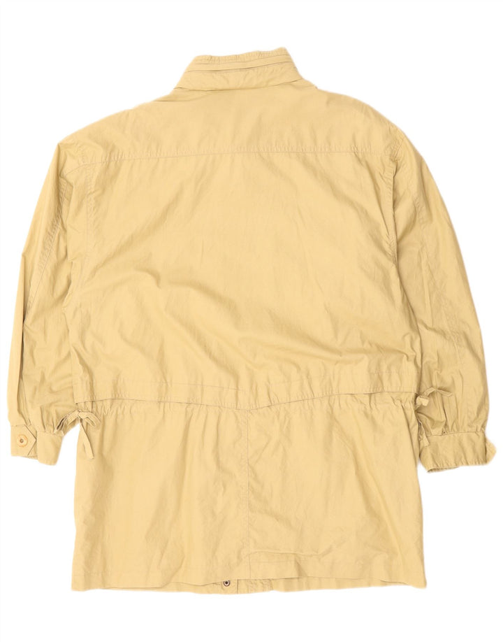 Peter Hahn Giacca da donna oversize con cappuccio UK 14 Large in cotone giallo