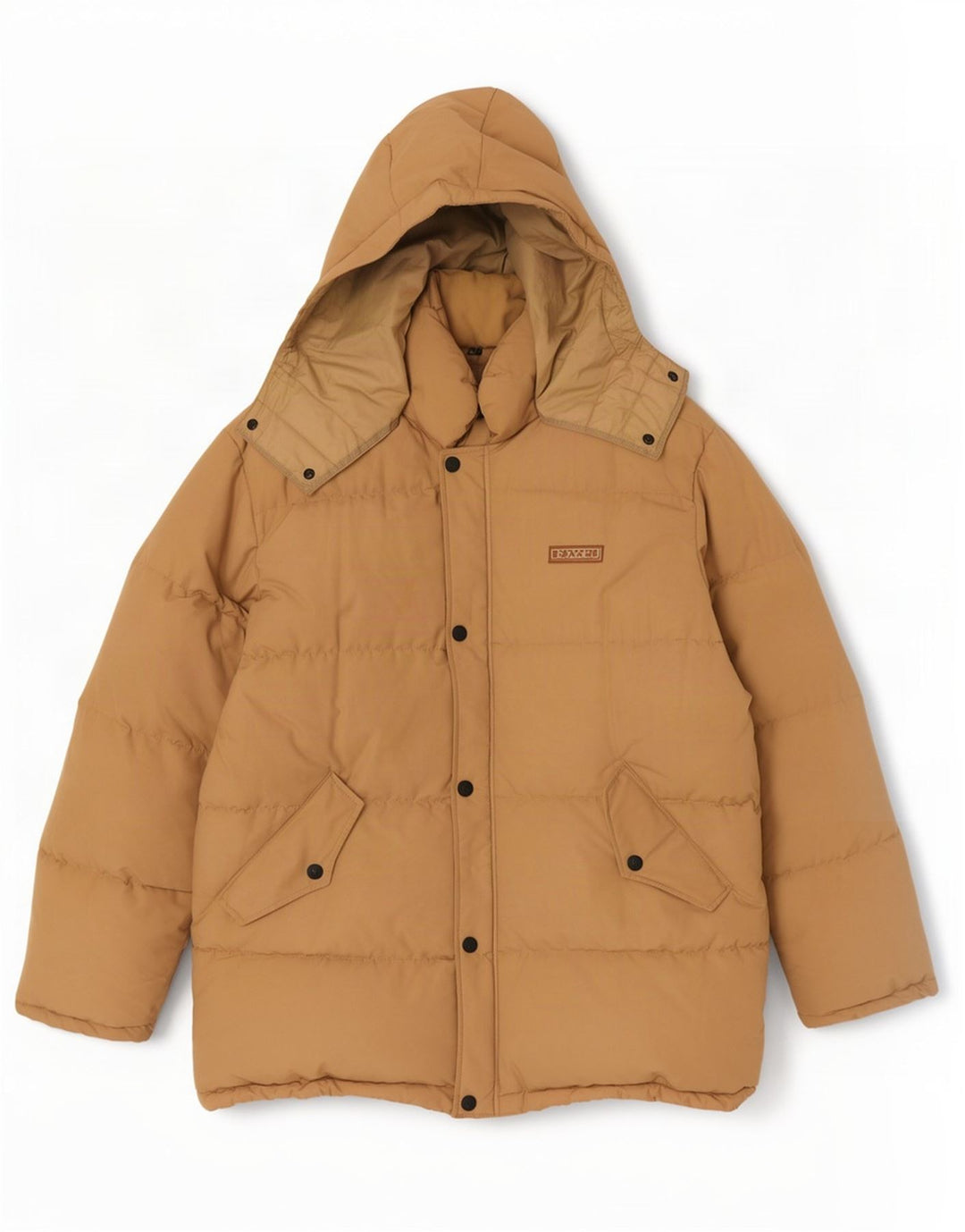Giacca imbottita con cappuccio da uomo Levi's UK 40 Large Beige Nylon