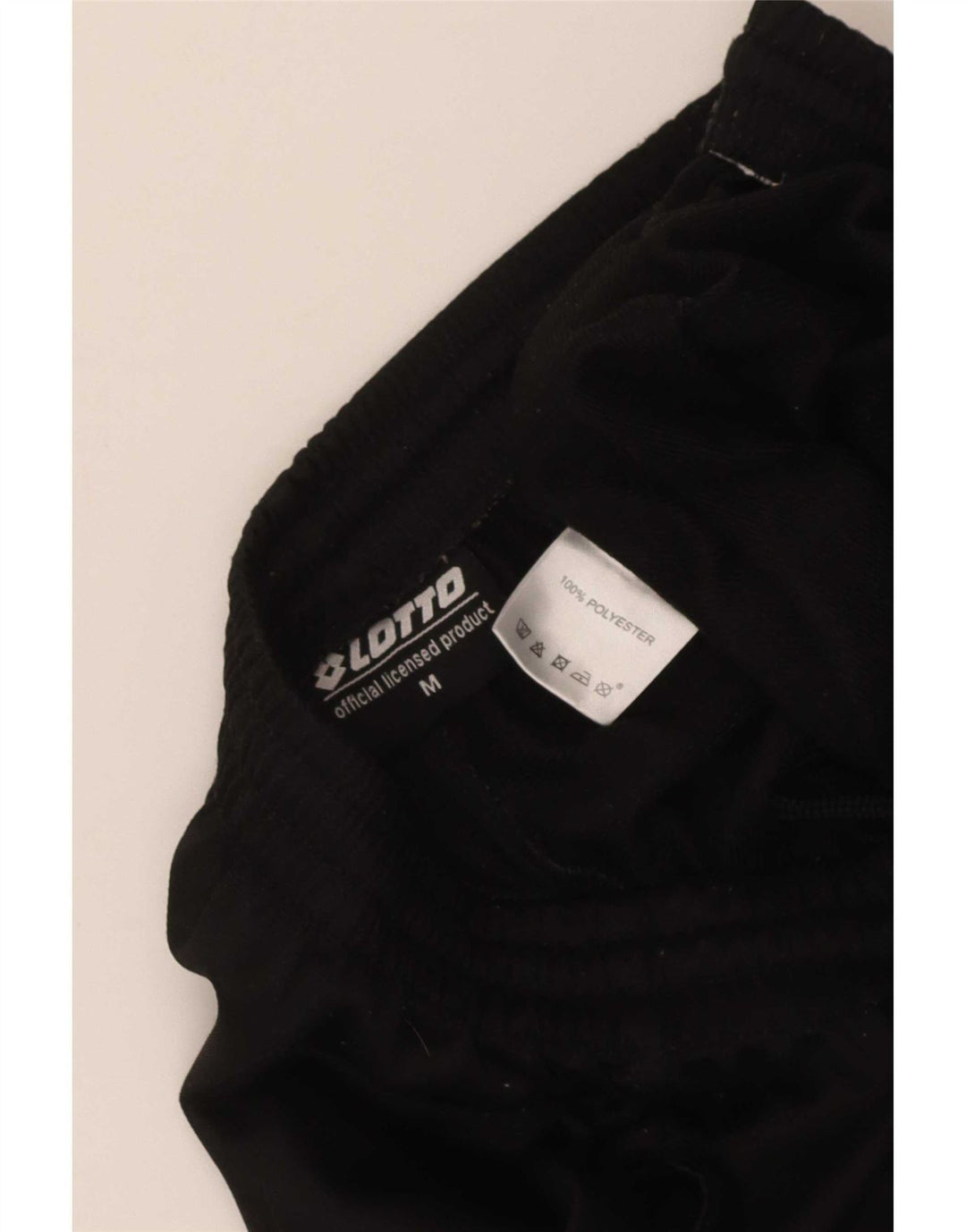 Pantaloni da tuta da uomo Lotto Joggers medio poliestere nero