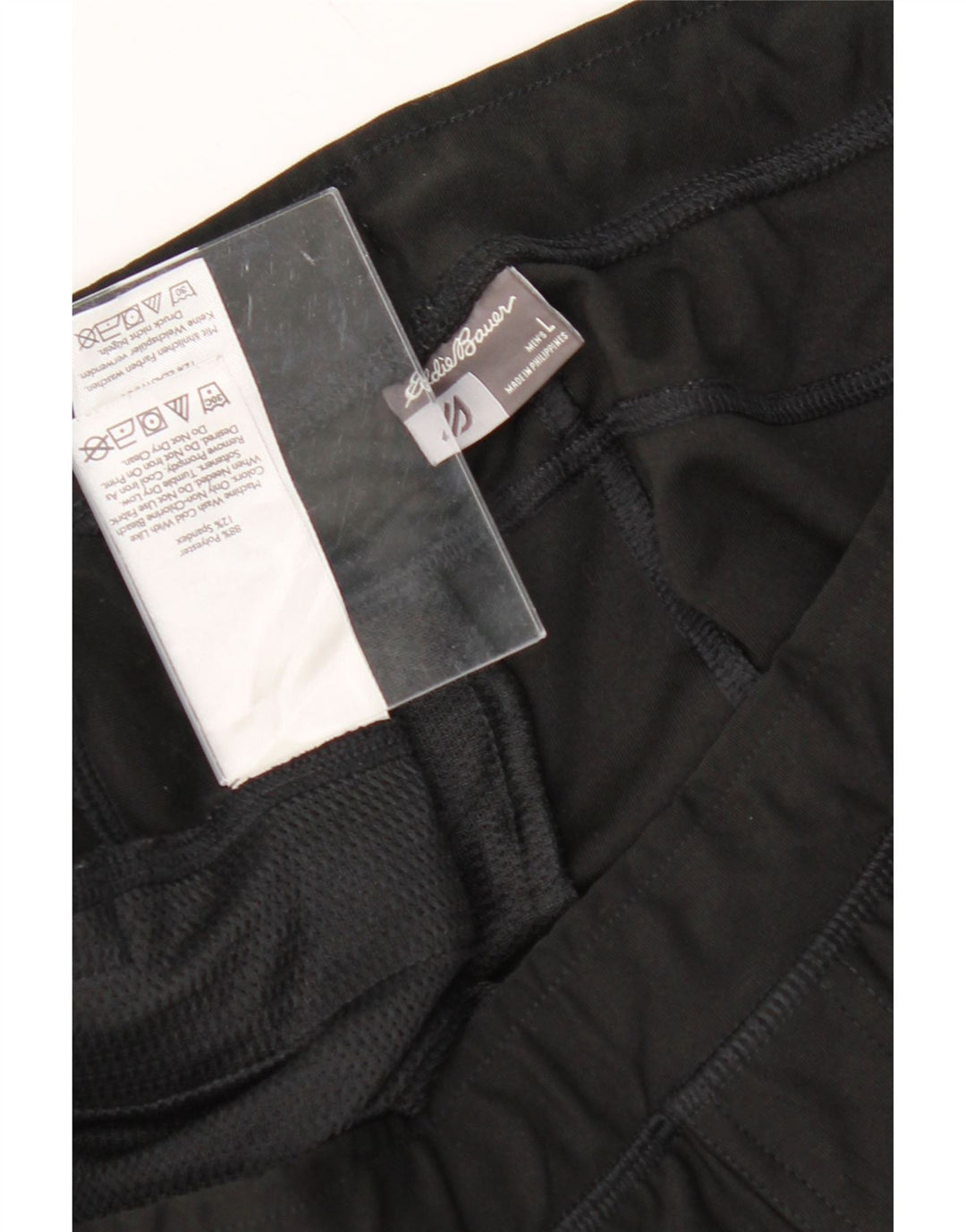 EDDIE BAUER Mens Tracksuit Trousers Large  Black Polyester Vintage Eddie Bauer and Second-Hand Eddie Bauer from Messina Hembry 