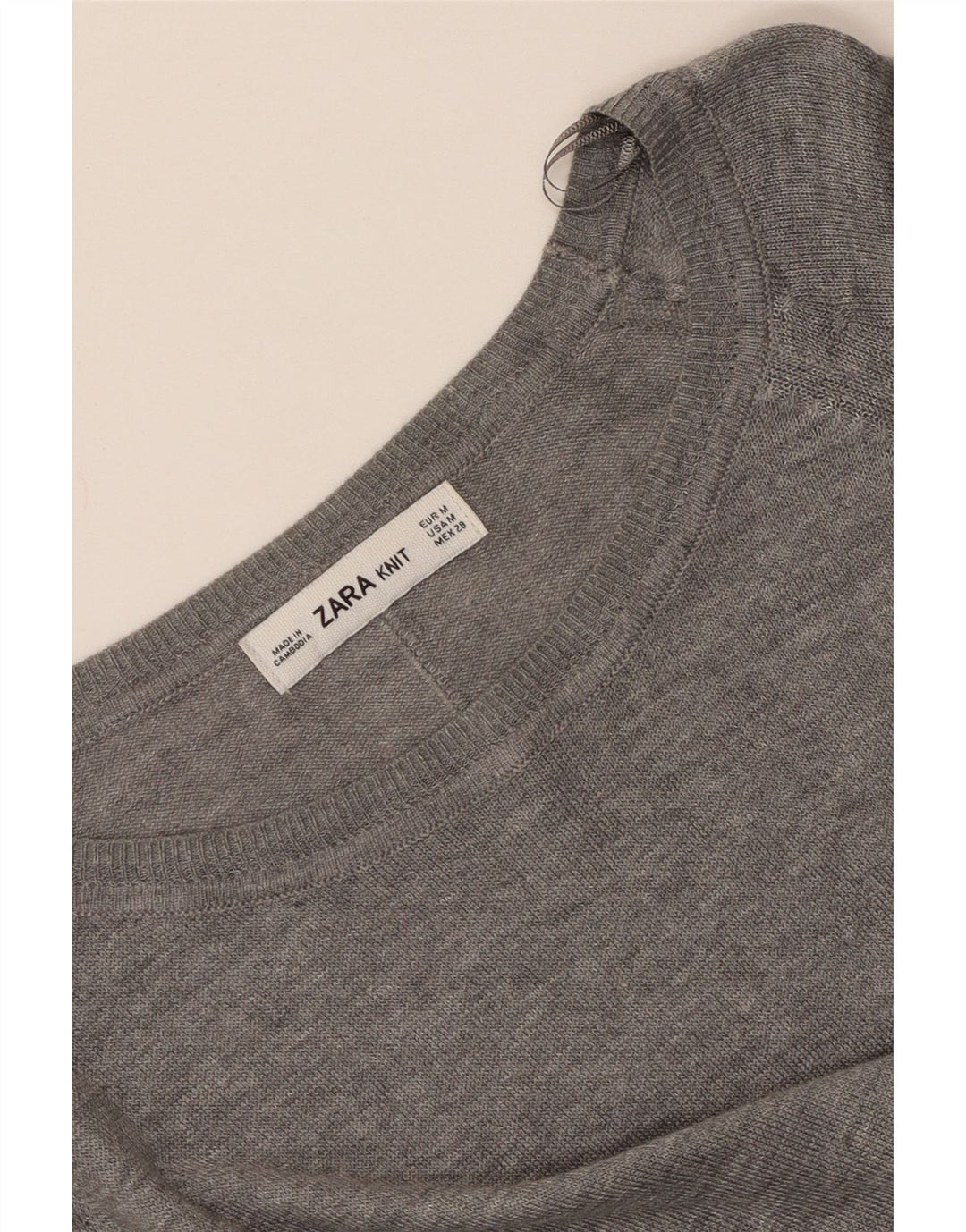 Top in camicetta da donna Zara UK 14 Grigio medio