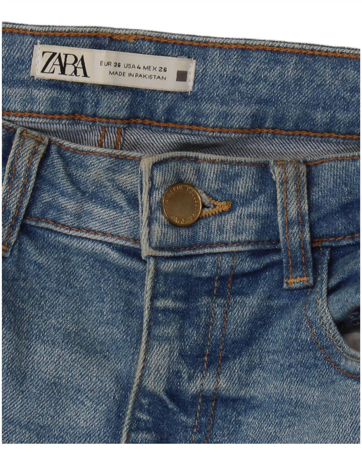 Jeans svasati da donna Zara EU 36 XS W26 L30 Blu