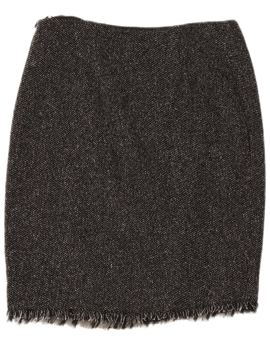 Gonna dritta da donna Luisa Spagnoli IT 44 media W28 viscosa screziata nera