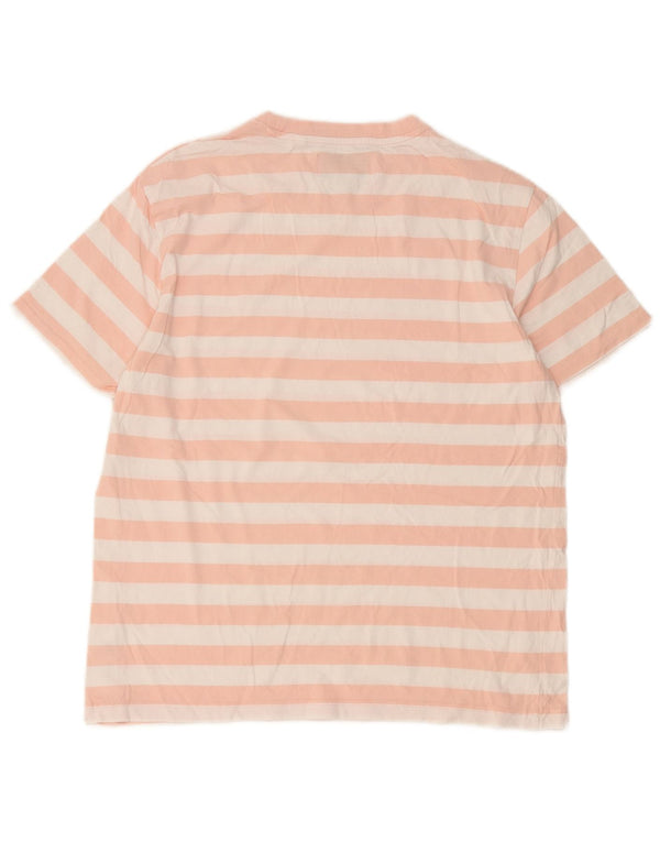 T-shirt da uomo Pinguino Top grande in cotone a righe rosa