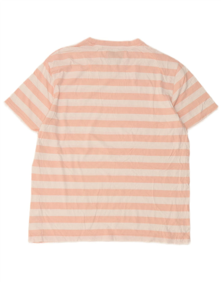 T-shirt da uomo Pinguino Top grande in cotone a righe rosa