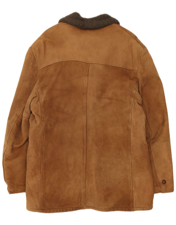 Giacca in shearling vintage da uomo UK 38 Marrone medio
