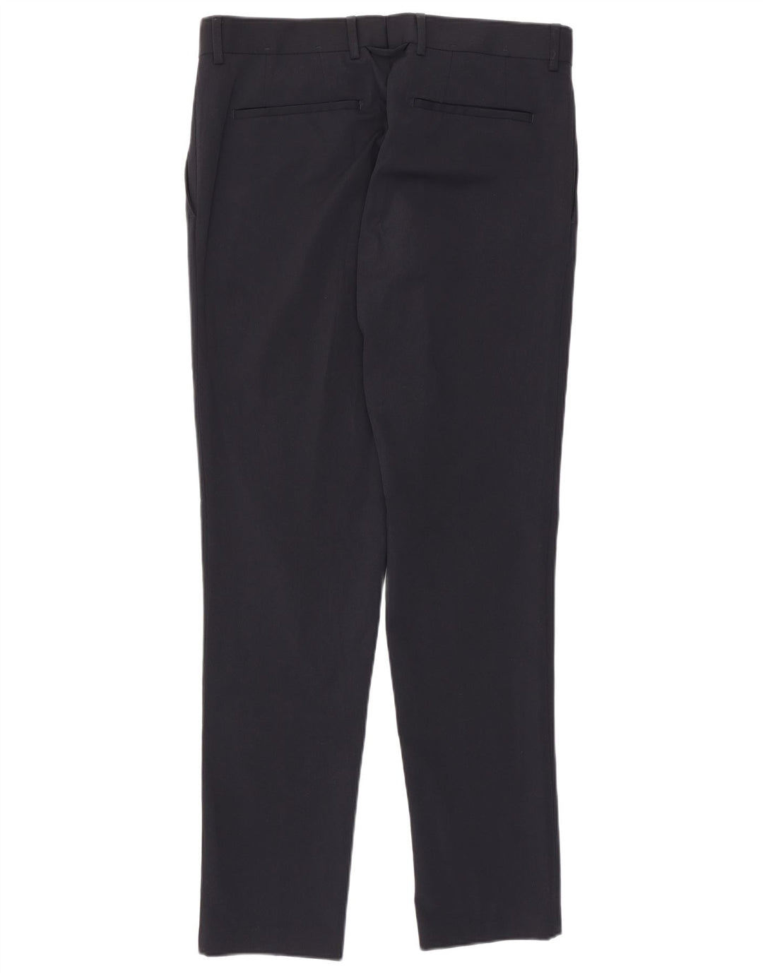 Pantaloni casual slim da uomo Zara EU 40 Medium W31 L30 Poliestere blu navy