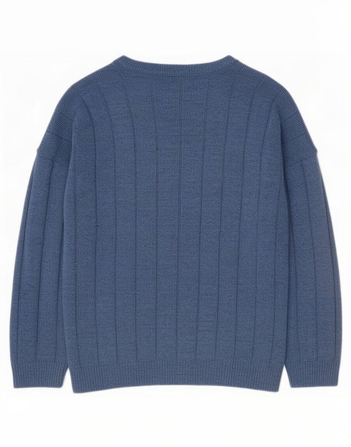 Marks & Spencer Mens St. Michael Cardigan Maglione XL Blu Navy Acrilico