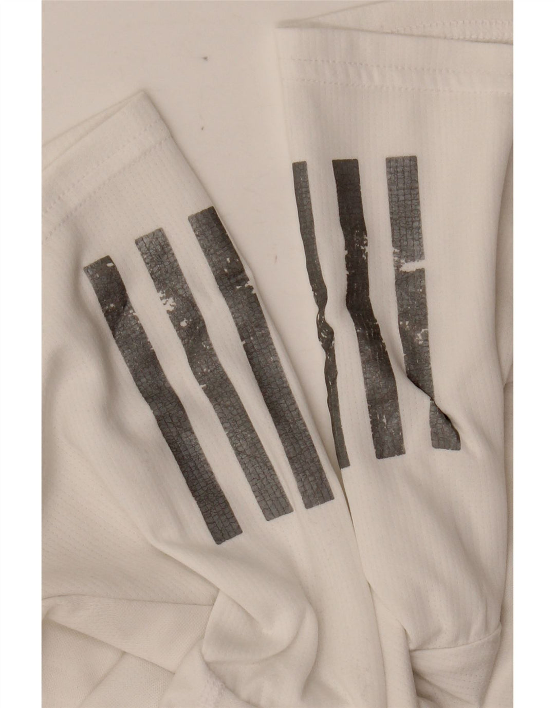 T-shirt ADIDAS da uomo Climacool Top piccola in poliestere bianco sporco